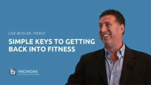 Title slide showcasing how to get back into fitness