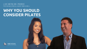 Title slide about the importance of Pilates with back pain