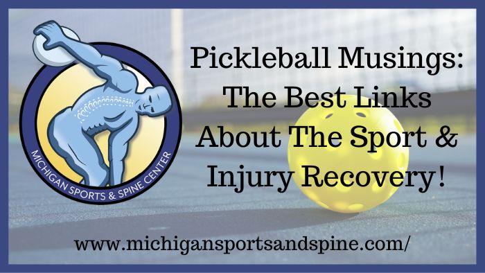 Pickleball Musings: The Best Links About The Sport and Injury Recovery!